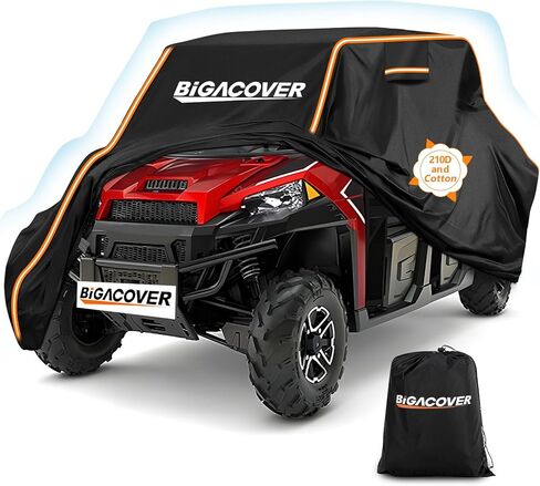 غطاء UTV 2 مقاعد لـ CAN AM Maverick X3/Yamaha YXZ 1000R/RZR Pro XP مع شرائح عاكسة للرياح الثقيلة جميعها مقاومة للماء جنبًا إلى جنب in Kuwait