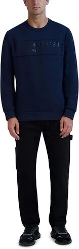 Karl Lagerfeld Paris Men's Long Sleeve Pullover Relaxed Fit Sweatshirt in Saudi Arabia