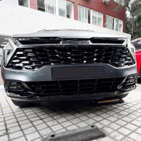 غطاء مصباح الإضاءة الخاص بالسيارة في السيارة يتوافق مع إكسسوارات Kia Sportage 2023-2026 (أسود لامع) in Kuwait