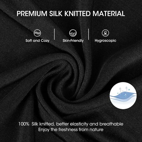 Men's Silk Tank Tops Sleeveless Pure Silk Undershirt Super Absorbent and Breathable in Saudi Arabia