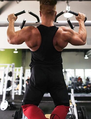 Mens Workout Tank Tops Fitness Bodybuilding Sleeveless Gym Muscle Stringer Shirts in Saudi Arabia