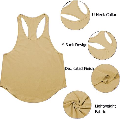 Mens Workout Tank Tops Fitness Bodybuilding Sleeveless Gym Muscle Stringer Shirts in Saudi Arabia