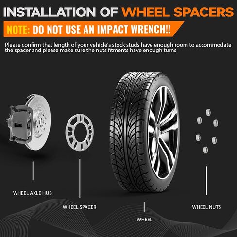 4 Pack Universal Wheel Spacers, 0.39" (10 mm) Thick Die Cast Replacement Wheel Spacer for 4 & 5 Lugs Wheels/Rims, Aluminum Wheel Accessories Parts, Fits 98 to 120mm Multiple Bolts Pattern in Kuwait
