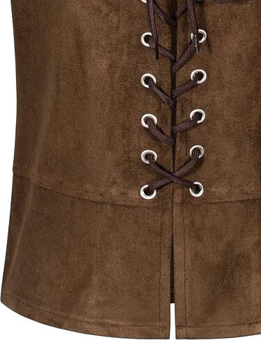 Kids Pirate Renaissance Vest for Boys Costumes Medieval Viking Steampunk Gothic Waistcoat Halloween Cosplay in Saudi Arabia