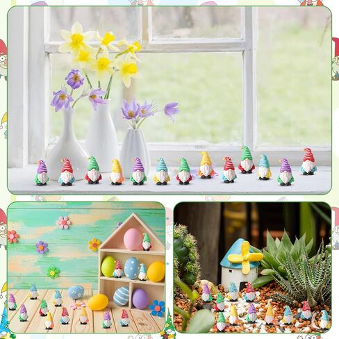 60 pcs mini gnomes التماثيل الكميات المصغرة التماثيل جنوم التماثيل الهدايا الخيالية الصغيرة التماثيل التماثيل ملحقات الحديقة لصالح عيد الفصح لصالح المناظر الطبيعية إخفاء الفناء في الهواء الطلق (ألوان متعددة) in Saudi Arabia
