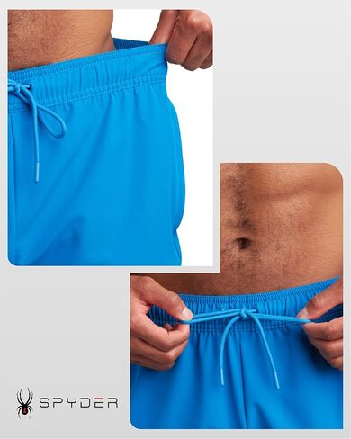 شورتات رياضية Spyder Mens - شورتات صالة رياضية خفيفة الوزن للرجال مع جيوب لصالة الألعاب الرياضية والجري ، 8 "inseam in Saudi Arabia