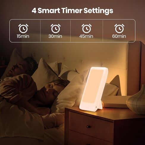 LASTAR Light Therapy Lamp, 10000 Lux Sun Therapy Light with 4 Color Temperature & 11 Colored Lights, Portable Sunlight Lamp with Adjustable Brightness/Timer/Memory in Kuwait