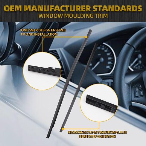 Dasbecan 72450-TEA-T01 حزام مانع تسرب النوافذ متوافق مع Honda Civic 4 أبواب سيدان 2016-2021 يستبدل # 72410-TEA-T01 72950-TEA-T01 72910-TEA-T01 (4 قطع) in Saudi Arabia