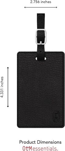 OTM Essentials University of Georgia Faux Leather Luggage Tag, Durable Travel Accessories with Adjustable Strap and ID Card, Classic in Saudi Arabia