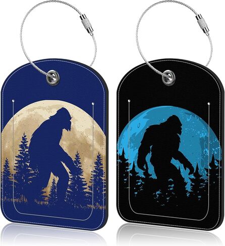 Black Cat Sky Leather Luggage Tag for Suitcase 2 Pack Luggage Tag with Privacy Name ID Label and Stainless Steel Loop for Travel Bag Suitcase in Kuwait