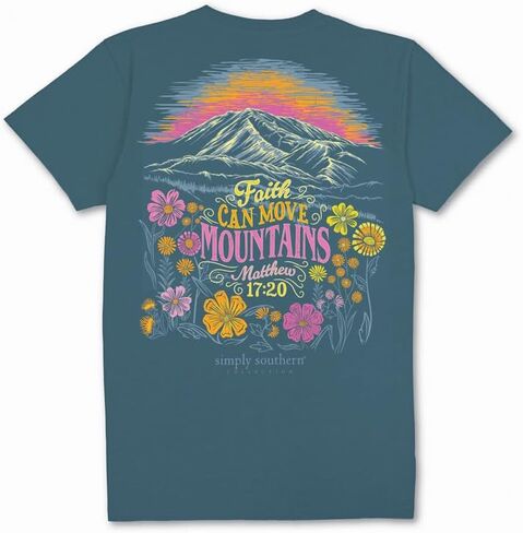 Simply Southern Faith Can Move Mountains Women's T-Shirt in Saudi Arabia