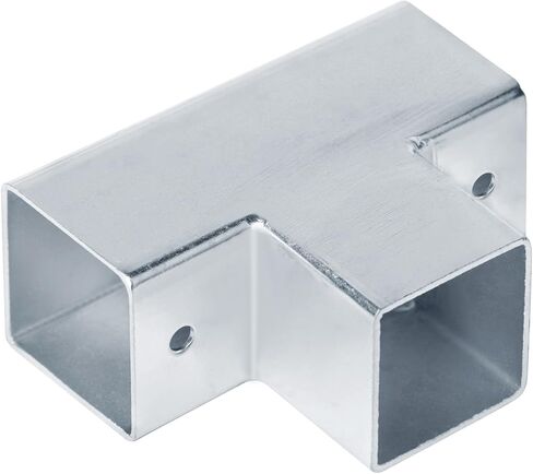 8PCS 1-1/2" X 1-1/2" Slip Square Tube Coupler, Straight Line Square Tube Connector Chain Fence Guardrail Rail Clamp, Galvanized Steel, 1.5mm Thickness in Saudi Arabia