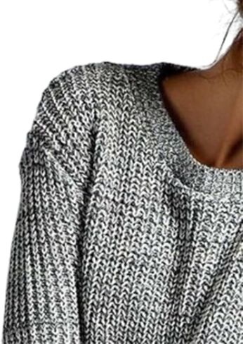 shermie Women's Cute Heart Pattern Elbow Patchwork Knitted Sweaters Long Sleeve Crew Neck Casual Pullover in Kuwait