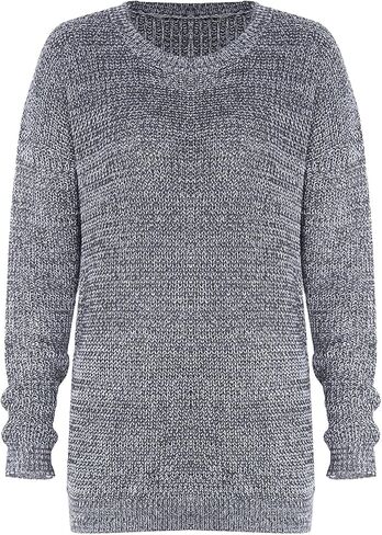 shermie Women's Cute Heart Pattern Elbow Patchwork Knitted Sweaters Long Sleeve Crew Neck Casual Pullover in Kuwait