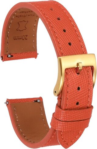 Harfington Leather Leather Watch Band حزام مراقبة بديل سريع الإصدار مع مشبك الفولاذ المقاوم للصدأ للرجال نساء in Kuwait