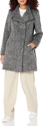 KENNETH COLE Women's Houndstooth Wool Blend Knit Coat in Saudi Arabia
