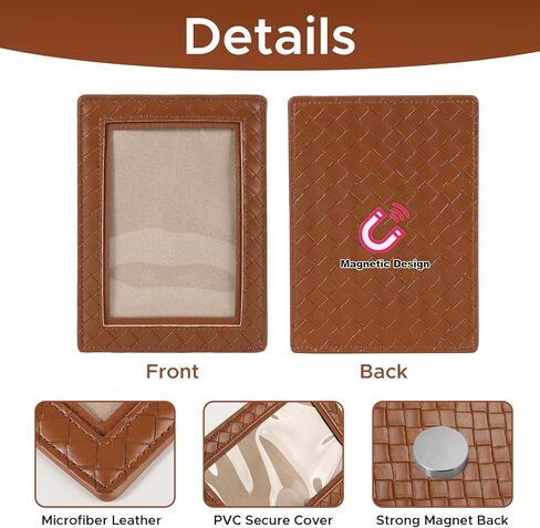 3 PCS إطارات صور مغناطيسية جلدية للثلاجة 4 × 6 ، مغناطيس حامل إطار الصور ، حامل صور مغناطيسي لاستثمار خزانة الخزانة في مدرسة المطبخ المنزلي in Kuwait