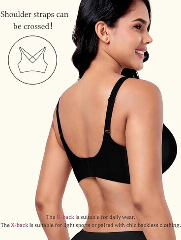 Vinfact Plunge v bras for Women no underwire Wireless Coverage Full Bralette Seamless tirt Tirm Everyday Sleep Bra in Kuwait