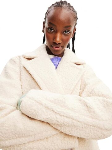 Desigual Women's Double-Breasted Bouclé Coat in Saudi Arabia