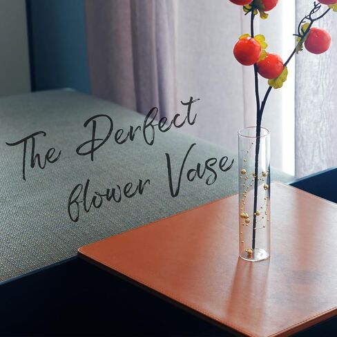 5pcs Glass Vase Cylinder Vases for Centerpieces Small Flower Glass Vases Home Decor Centerpiece Table Clear Flower Vase Decorations for Wedding＆Holiday 4,6,7.5,8,10 Inch Tall in Saudi Arabia