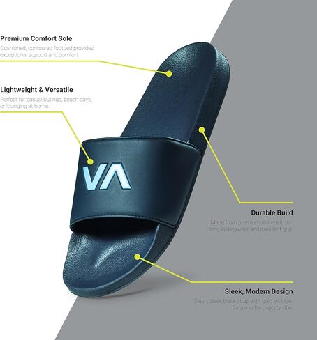 RVCA Men's Sport Slide Flip-Flop in Kuwait