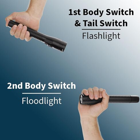 Nightstick NSR-9924XL مصباح يدوي، واجب/حجم شخصي، أسود in Kuwait