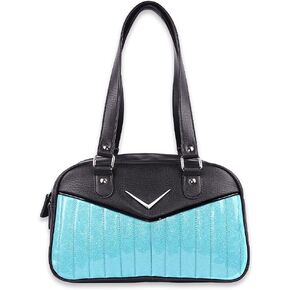 Bonneville Bowler Purse with Chevron Logo