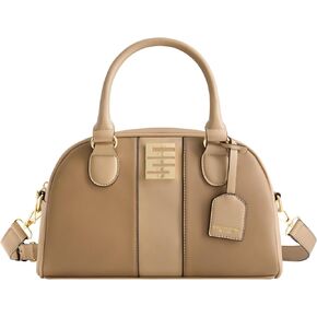 Christian Siriano New York Women's Satchel Bag Purse, Milano Bowling Crossbody Handbag with Adjustable Shoulder Strap