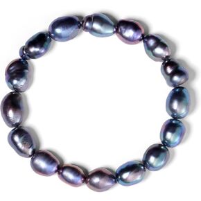 YAMI Natural Pearl Bracelet for Women, Freshwatet/Saltwater Cultured Pearls, Elegant Jewelry Gift for Women for Anniversaries, Birthdays, Mother's Day, White/Black Pearl
