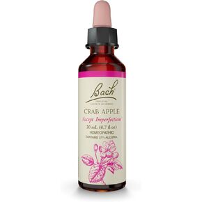 Bach Original Flower Remedies, Crab Apple - Accept Imperfections - Natural Homeopathic Flower Essence for Emotional Balance - Vegan, Gluten Free, Sugar Free - 20mL Dropper