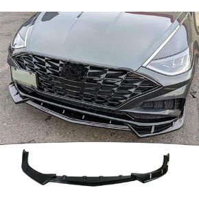 مفسد الشفة الأمامي الشفاه ملائمة لهيونداي سوناتا SEL/LIMITER/SEL PLUS 2020 2021 2022 2023 3PCS Airsin Chin Body Kit (Gloss Black)