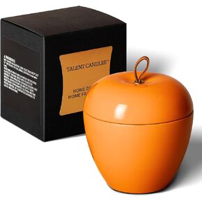 Candles for Home Scented - Natural Soy Wax Candles - Apple Shaped - Apple & White Jasmine - Aromatherapy Candles - Candles Gifts for Women & Men