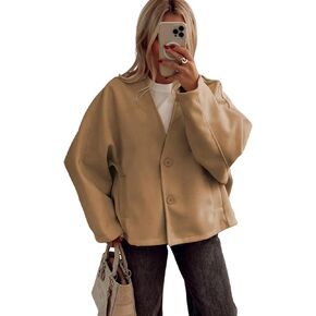 Huaqiao Womens coat coat pea pea scenter scensues jack stack stack stack stack stack discal