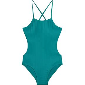 Kanu Surf Girls 'Amelia Upf 50 Double Cutted Banded One Piece Swimsuit