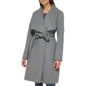 Cole Haan womens Belted Wool Classically Elegant Coat for Year-round Style (Standard and Plus Size