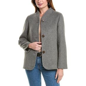 Brooks Brothers Women's Wool Blend Double Face Brushed Coat