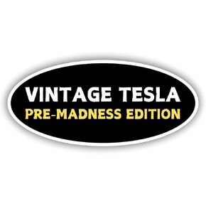 Anti Vintage Pre Madness-Car Magnet Extra Large 10"x4.5" Waterproof Vinyl Decal for Car Bumper/Refrigerator - Retro Funny Anti Musk Stickers Merchandise Gift (Yellow)