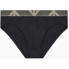Emporio Armani Men's Textured Logo Band Brief