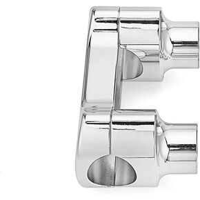 Wsays Chrome 2 inch Riser 1.25" Top Cover Handlebar Clamp Kit Compatible with Harley Touring Dyna Softail Sport Glide, FXDR, FXDRS, Fat Bob, Fat Boy 2018–UP