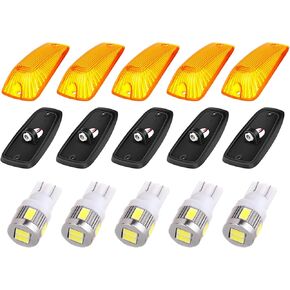 CCIYU 5X CAB MARKER LIGHT LINS COVER W/T10-8-3020-SMD LED LED TOP ASSEMBLY ASSEMBLY لعام 1988-2000 ل CHEVY لضوء شاحنة GMC in Kuwait