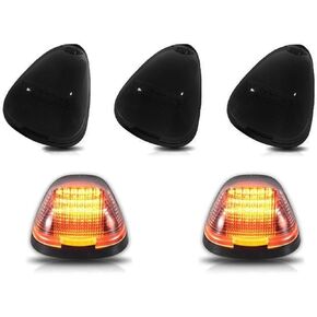 ضوء سقف CAB LED LED AMBER TOP TOP LIGHTS FORD F250 F350 F450 F550 Super Duty (استبدل عدسة العنبر OEM) 2017 ، OEM#: HC3Z15442E ، HC3Z-15442-E