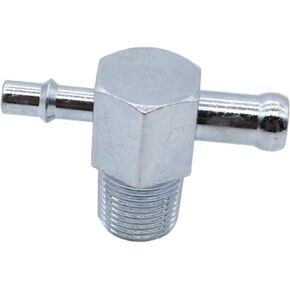 Upgraded Steel ZINC Intake Manifold Vacuum T Fitting 3/8" NPT Thread 1/4" & 3/8" Nipple