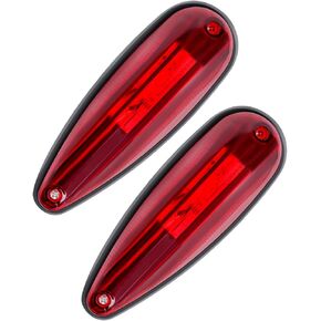 Cciyu 2x 3 LED Teardrop Amber Cab Light 3Lled Cab Marker Light Front Top Switch Runding Top Top Marker Lights Van Pickup Truck Traft