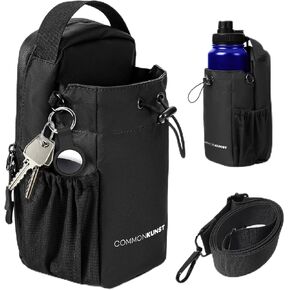COMMONKUNST Magnetic Gym Water Bottle Bag – Crossbody Sling Bag with Phone Pocket, Durable & Waterproof for Men & Women, Perfect for Gym