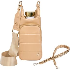 Original HydroBag | Oprah’s Favorite Things 2024 | Vegan Leather Water Bottle Holder w/Strap Bundle