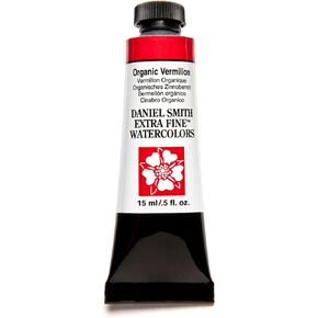 DANIEL SMITH Extra Fine Watercolor Paint, 15ml Tube, Organic Vermilion, 284600064, 0.5 Fl Oz (Pack of 1)