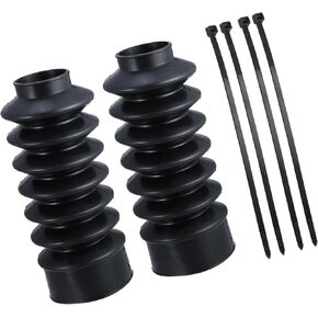2 Pcs Motorcycle Front Fork Guards Covers Shock Absorbers Boots 39mm Universal for Harley Sportster XL883 1200 for ATV UTV Replacement Car Parts