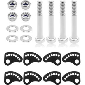 Camber Lock Alignment Fix&Upper Arm Cam Bolt Fit for GMC SIERRA 1500 2500 3500 CHEVROLET SILVERADO 1500 2500 3500 1999-2019, Caster Camber Kit, Alignment Locking Cam Plate