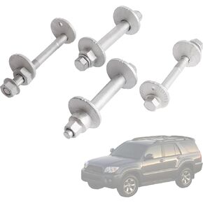 Front Lower Control Arm Cam Bolts Kit, Alignment Camber Toe Adjustment Bolts Fit for Toyota 4Runner FJ Cruiser Tacoma 2003-2016, 2 Pack for Two Side Replace 48409-60020 48190-60020