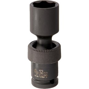 Grey Pneumatic (912UMS) 1/4" Surface Drive x 12mm Standard Universal Socket